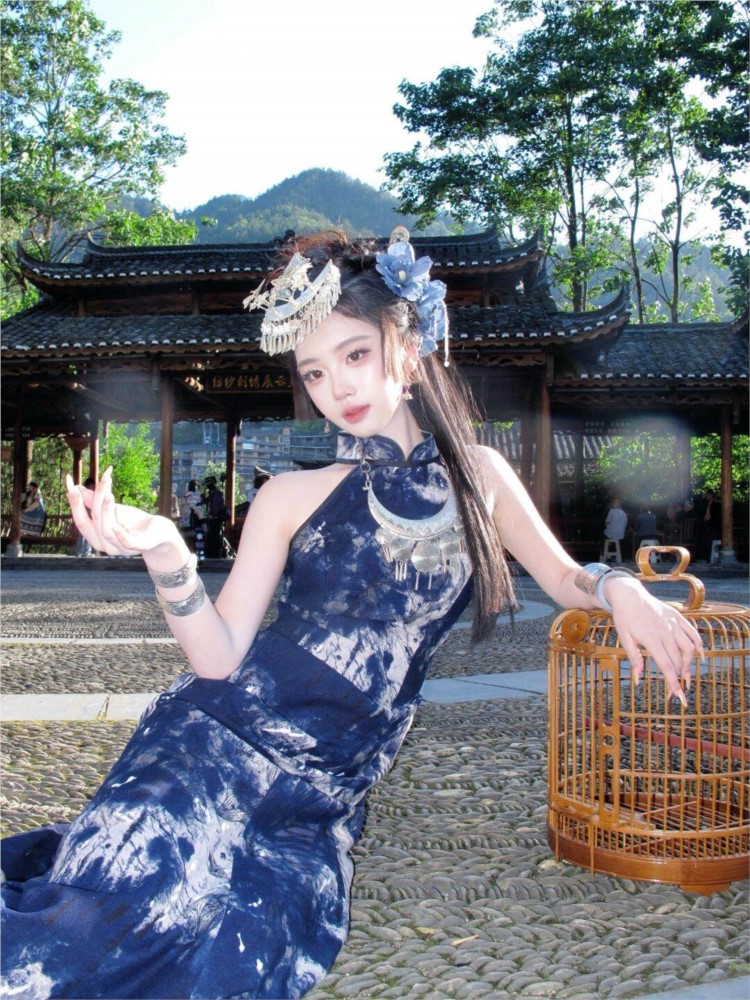 New batik dress cool women's w - огляд і ціна Fashion Show Ethnic Wear