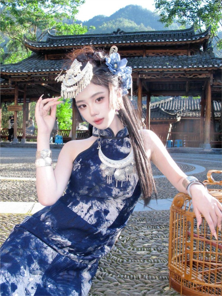 New batik dress cool women's w - огляд і ціна Fashion Show Ethnic Wear