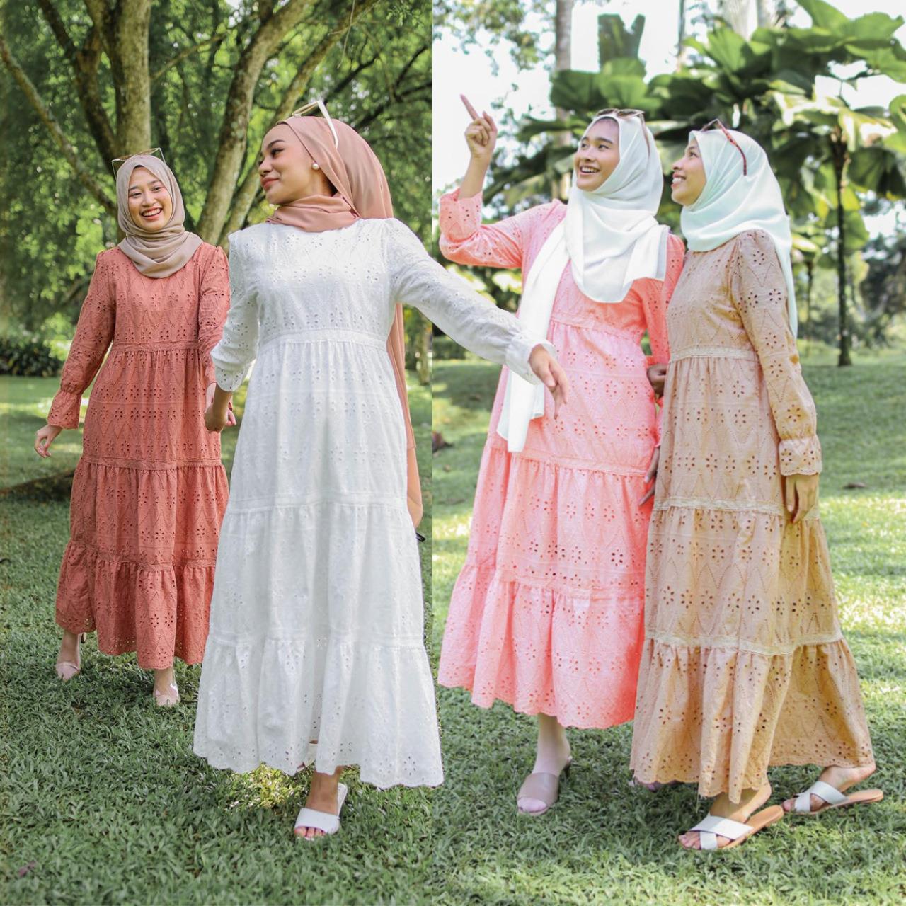 Indonesian Hollow Lace Dress W - огляд і ціна Ethnic Fashion Wear
