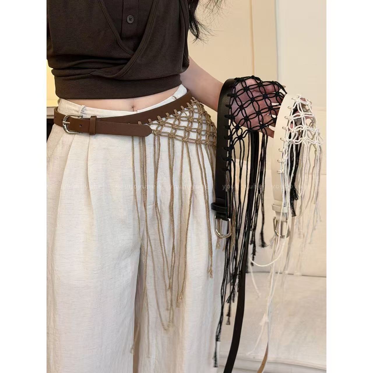 Casual Y2K Tassel Weave Waist  - огляд і ціна Y2K Ethnic Fashion