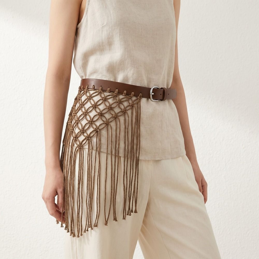 Casual Y2K Tassel Weave Waist  - огляд і ціна Y2K Ethnic Fashion