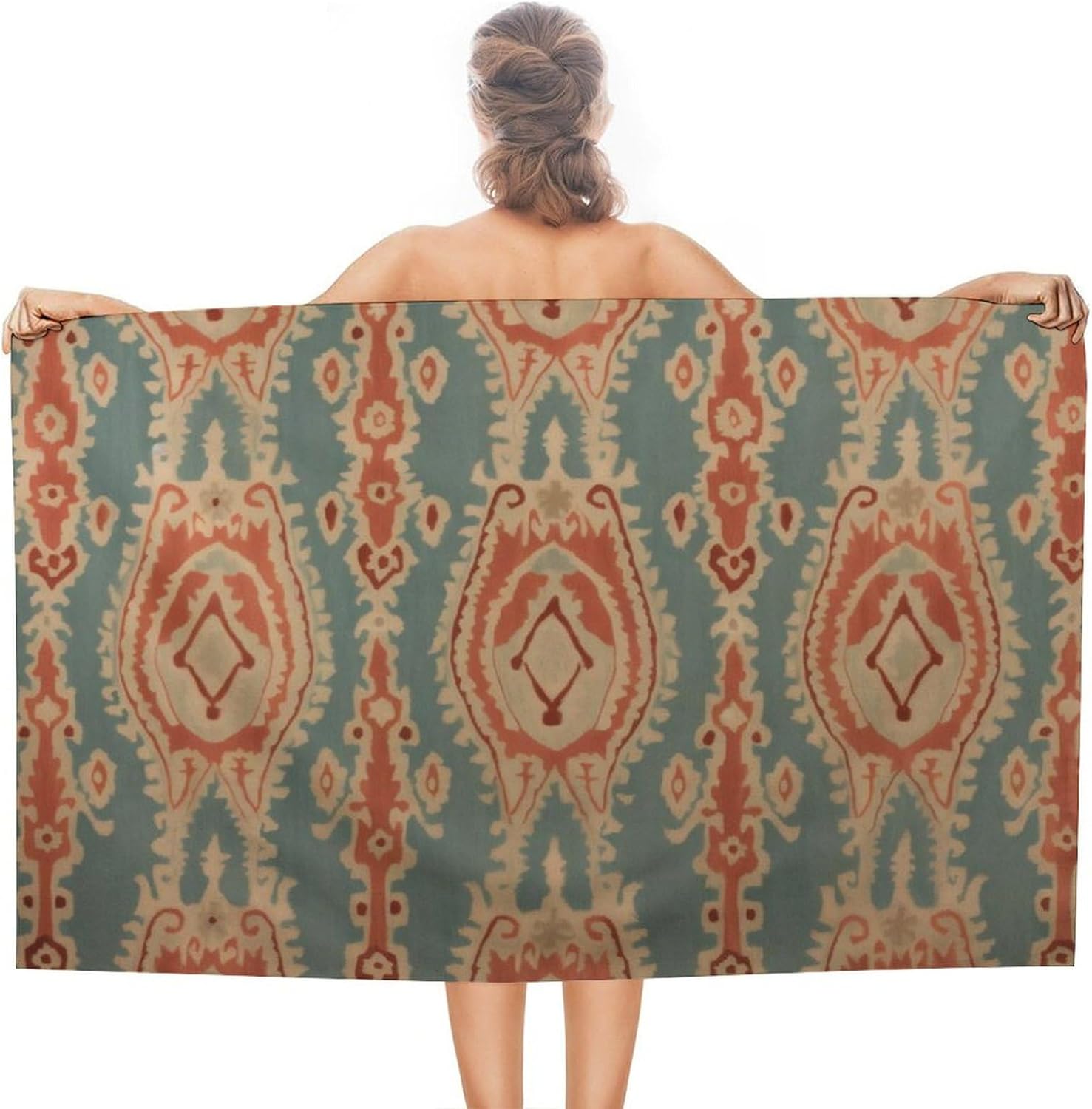 Fabric Pattern Beach Towels Ab - огляд і ціна Ikat Woven Fabric