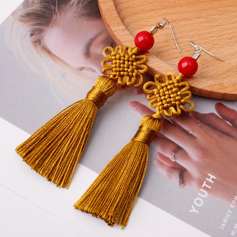 Colorful Thread Braided Chines - огляд і ціна Y2K Ethnic Fashion