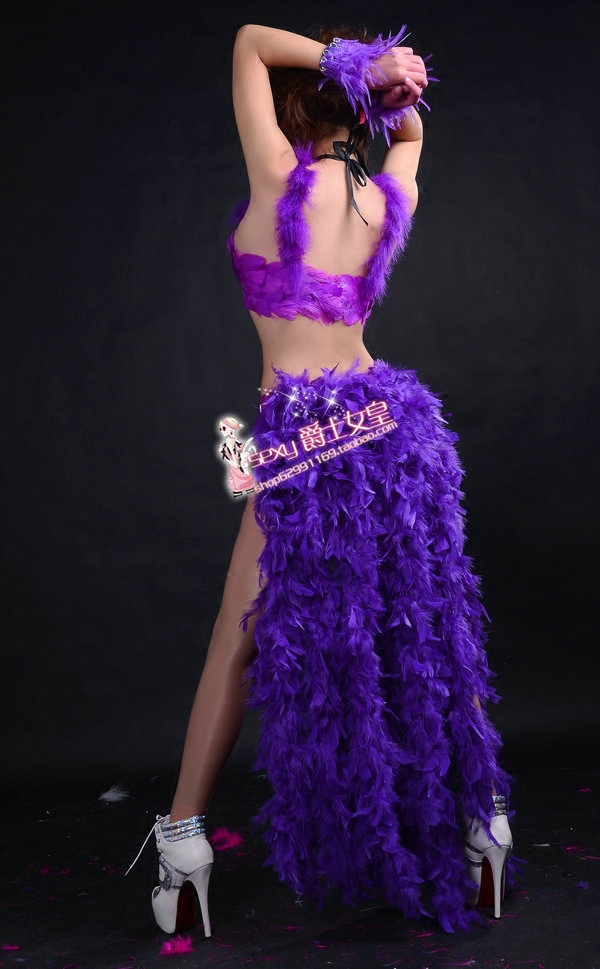 Sexy Long Tail Feather Gogo Pe - огляд і ціна Fashion Show Ethnic Wear