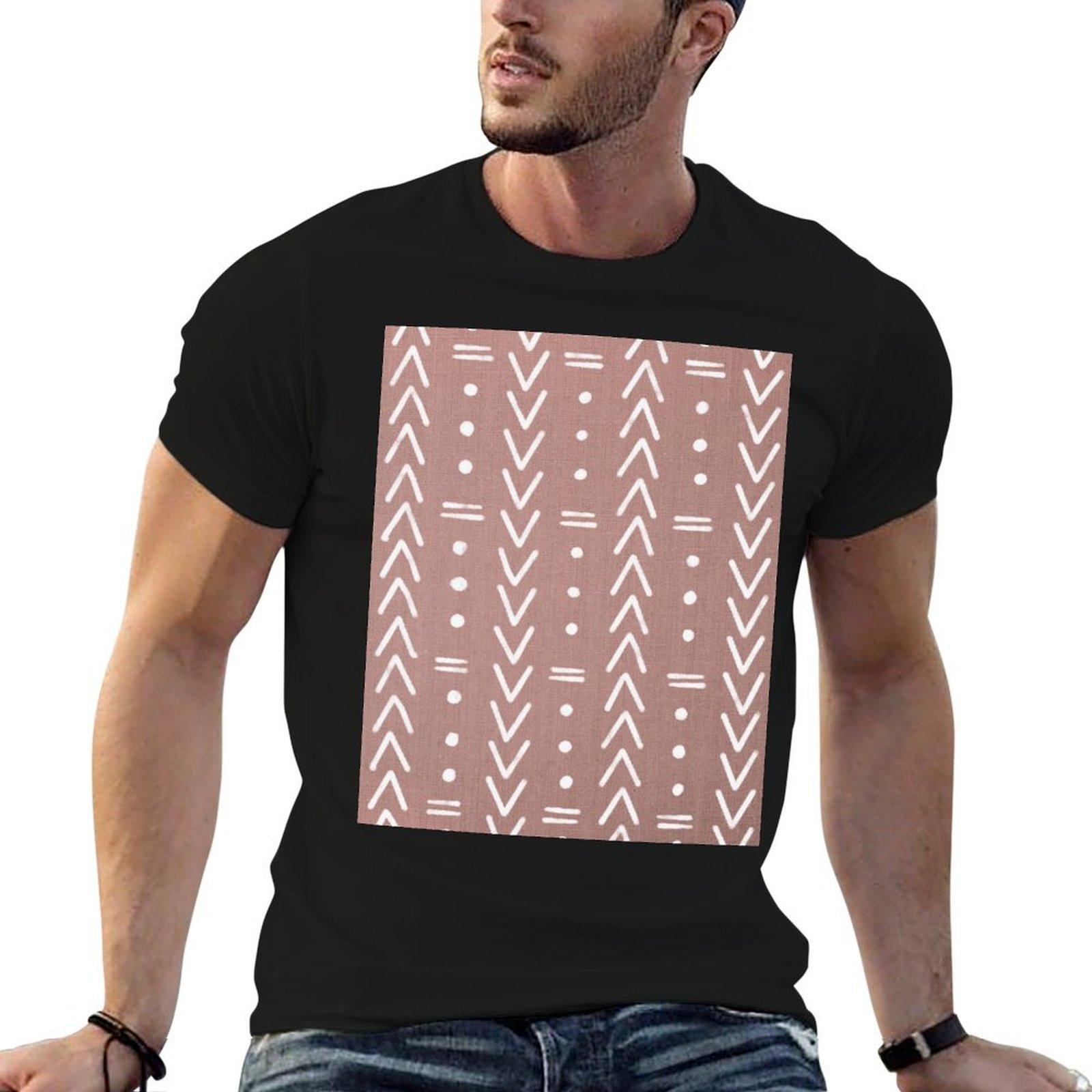 Mudcloth White Geometric Shape - огляд і ціна Mudcloth Print Top