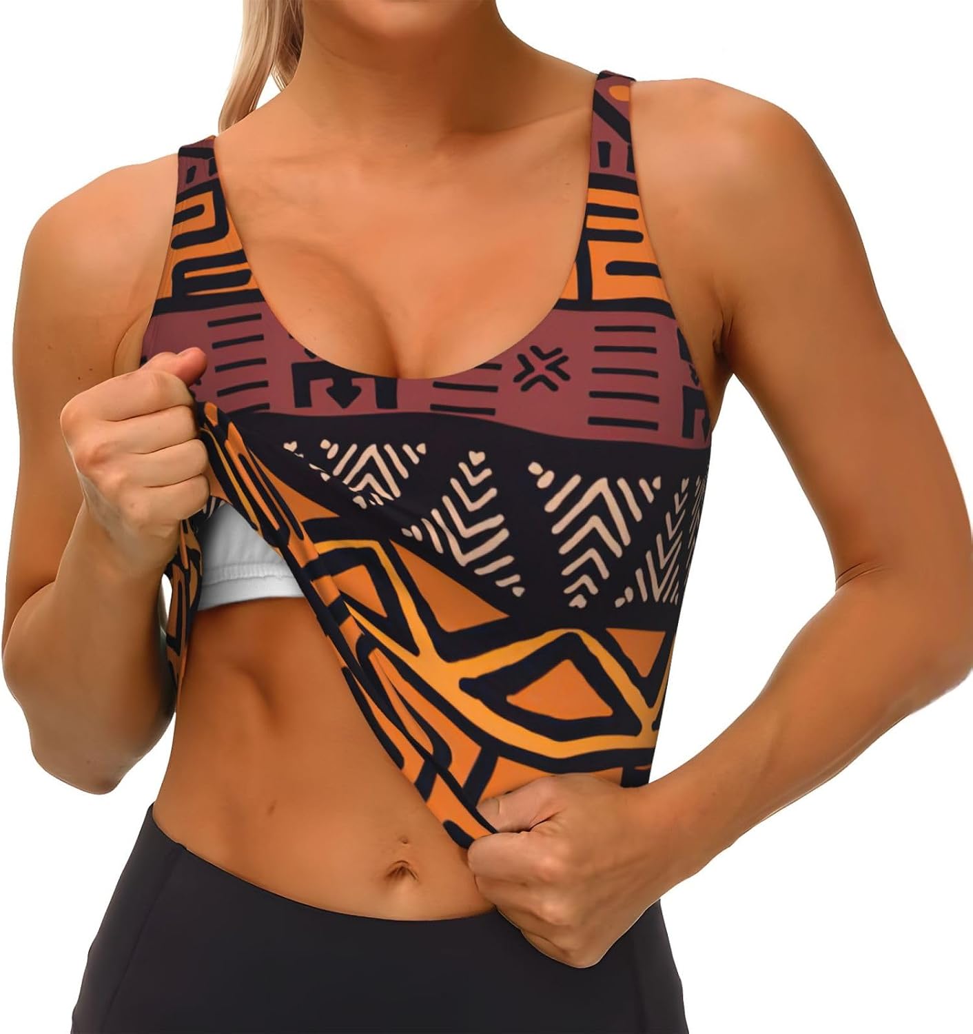 African Mud Cloth Tribal Print - огляд і ціна Mudcloth Print Top